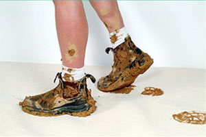 Before wearing The Original CleanBoot USA Overshoes